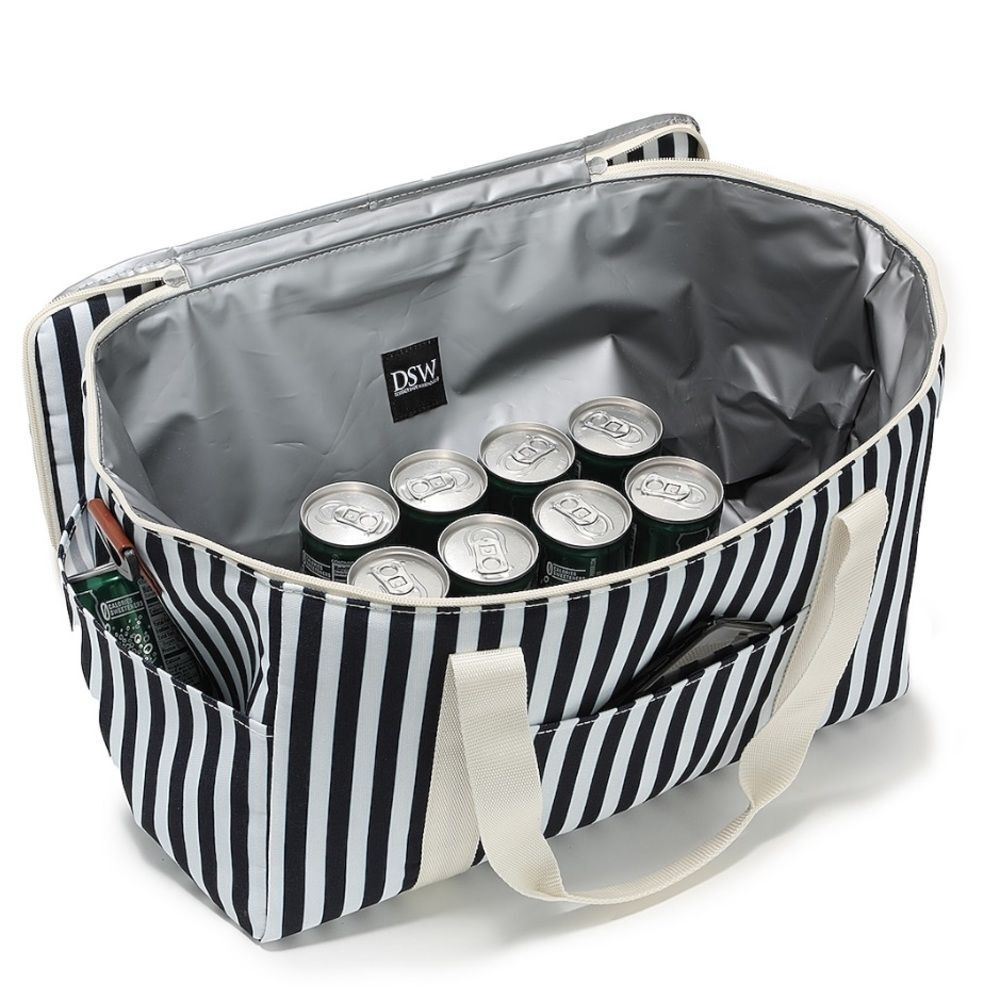 Striped travel cooler